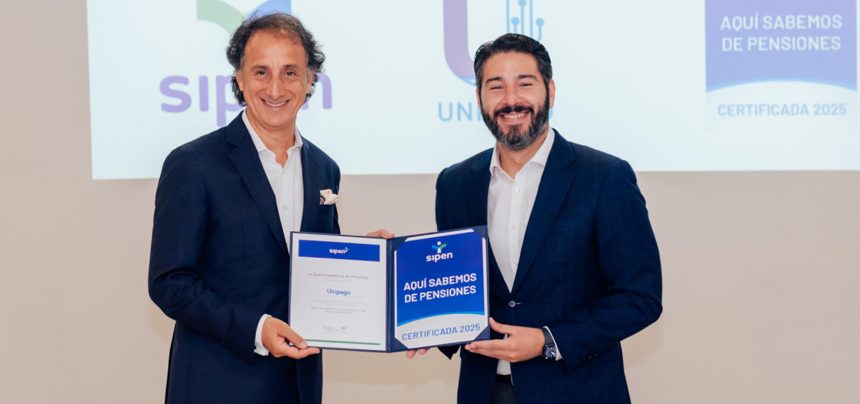 Unipago recibe sello “Aquí Sabemos de Pensiones”